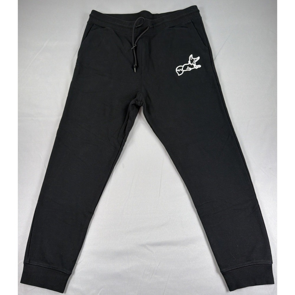 AKOO Jogger Sweatpants Men's XL Black Graphic Logo Streetwear Drawstring